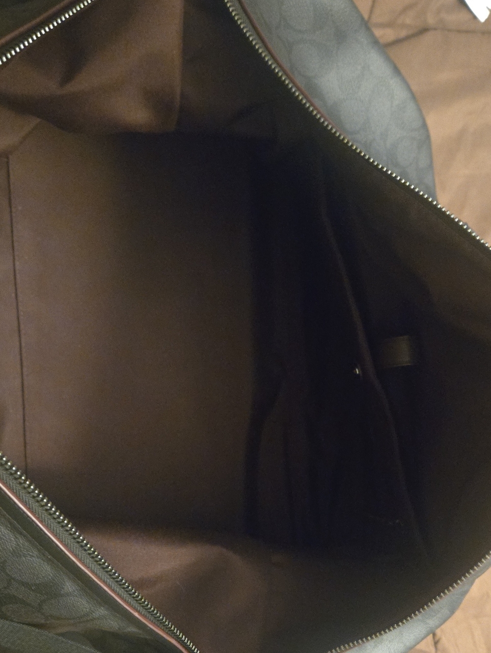 Men's Black Coach Trekker 52 Weekender Duffel Bag - Picture 9 of 10